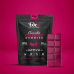 500mg THC Gummies Sativa Cherry - Energizing Cannabis Edibles